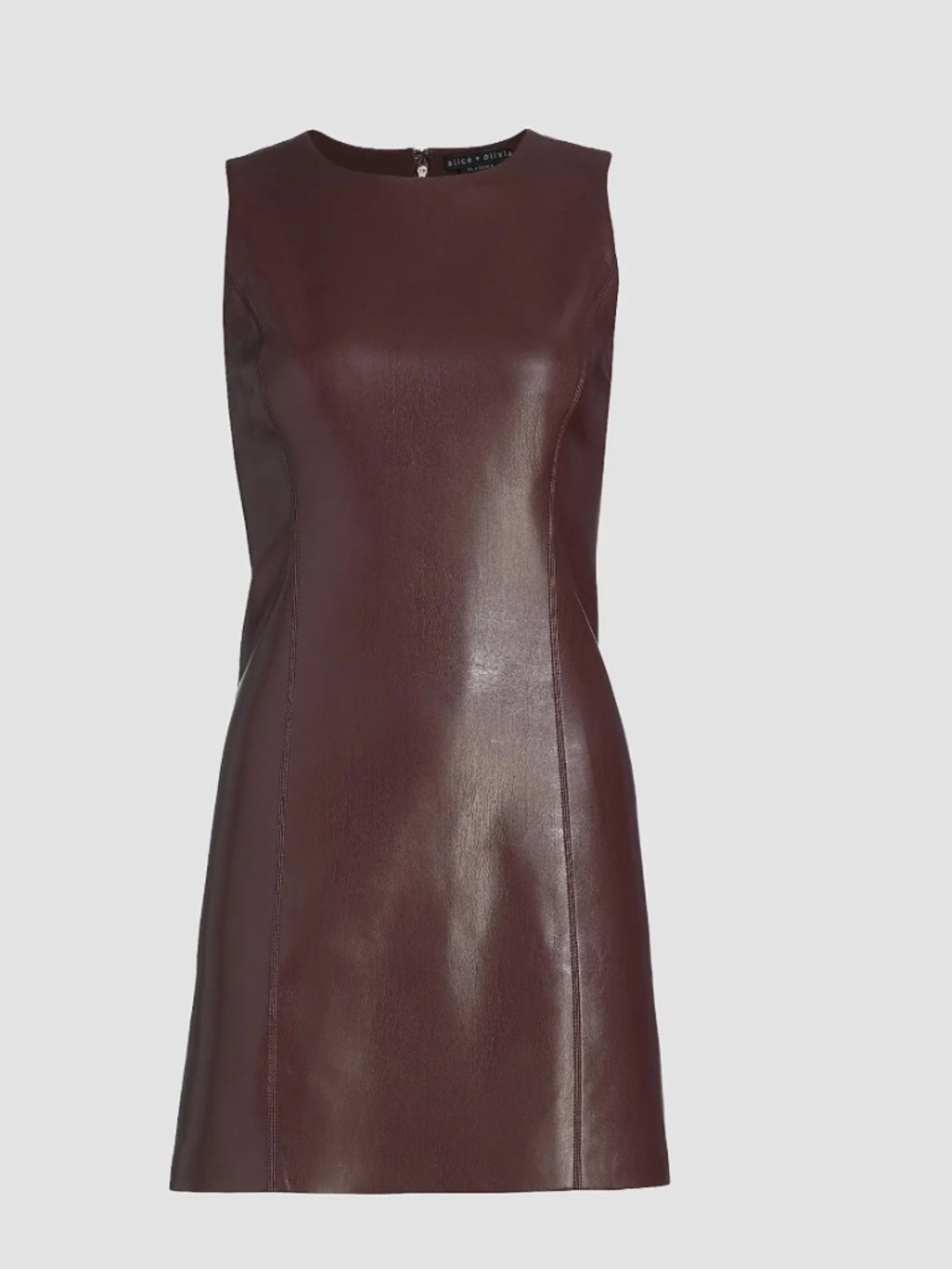Alice + Olivia Lena Faux Leather Minidress